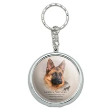 German Shepherd Dog Breed Portable Travel Ashtray Keychain