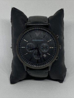 Emporio Armani Sportivo AR2461 Men's Black Leather Analog Dial Quartz Watch  MP18 723763188241 | eBay
