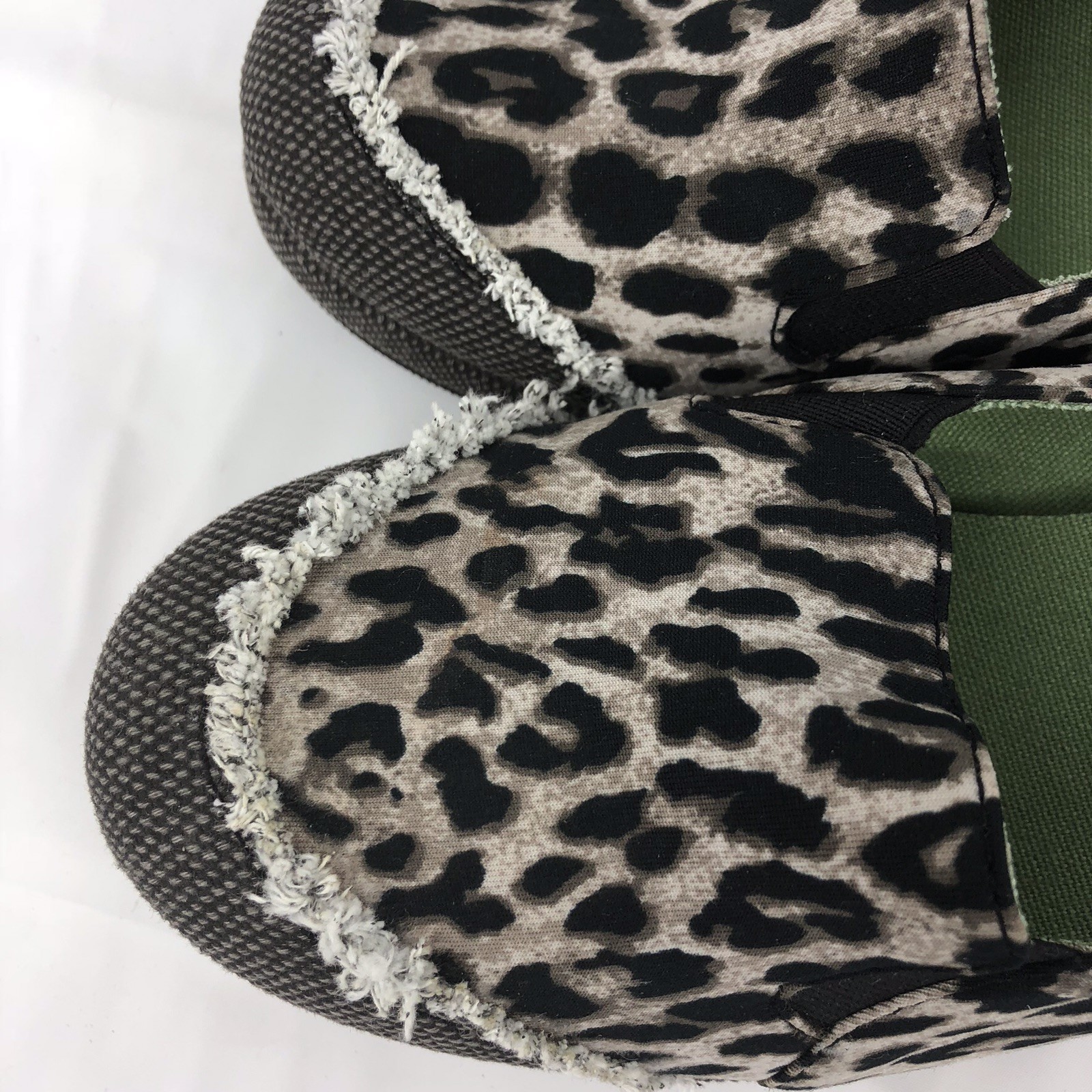 Volatile Leopard Platform Wedge Round Toe Fringe … - image 8