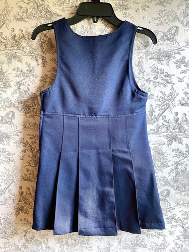 French Toast Girls Navy Double Buckle Jumper Size 7 Excellent Condition! - Picture 4 of 5