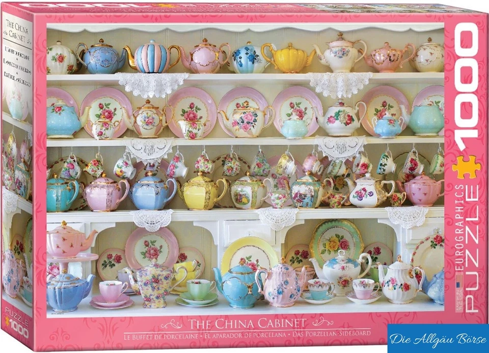 Eurographics Puzzle The China Cabinet 5341 Teegeschirr 1000 Teile Neu OVP