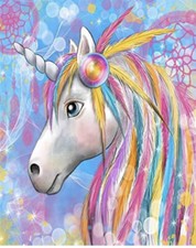 Vizu Arts DIY 5D Diamond Painting Kit 16x20 Canvas Unicorn Dazzling Art Kit