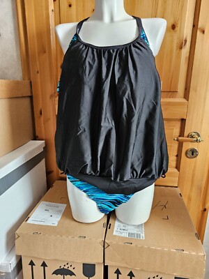 Tankini Octopus Größe  48 Türkis-Blau-Schwarz NEU ( 3 )