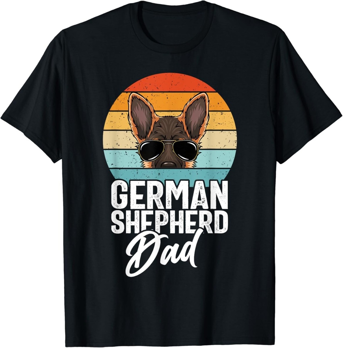 Mens German Shepherd Dad, Mens Funny German Shepherd Gift Unisex T-Shirt