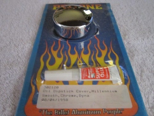 1991-1999 Dyna Glide Pro One Billet Chrome Oil Tank Dipstick Cover -NEW - Picture 7 of 7