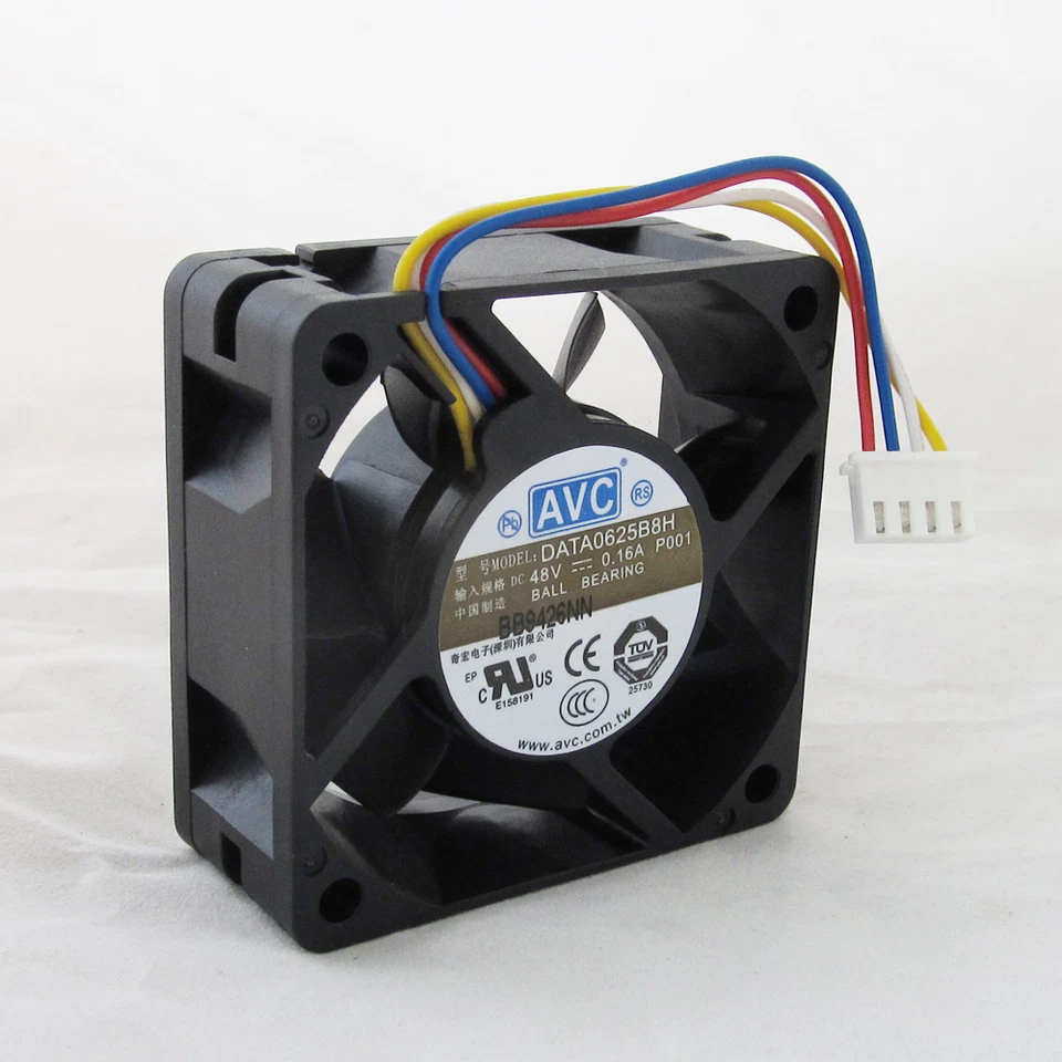 1pc AVC DC Cooling Fan DATA0625B8H 60x60x25mm 60mm 6025 48V 0.16A 4pin Connector - Image 3 of 4