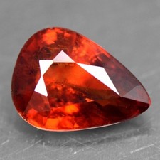 1.79 Cts Real Fanta Orange Mandarin Spessartite Garnet Pear Cut Unheated Namibia