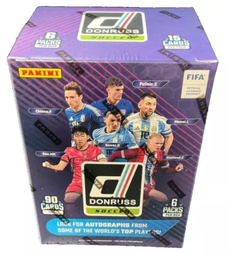 2024/25 Panini Donruss Soccer FIFA Factory Sealed BLASTER BOX - Blue Cubic