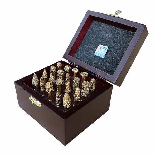 Brazed diamond 20-piece set CNC stone jade jade carving head grind wheel knife - Picture 5 of 6