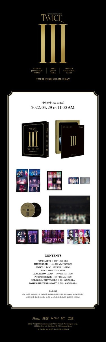 TWICE　4TH WORLD TOUR Ⅲ　BluRay TWICE 4TH WORLD TOUR Ⅲ IN SEOUL BLU-RAY+FOLDED POSTER(FIRST