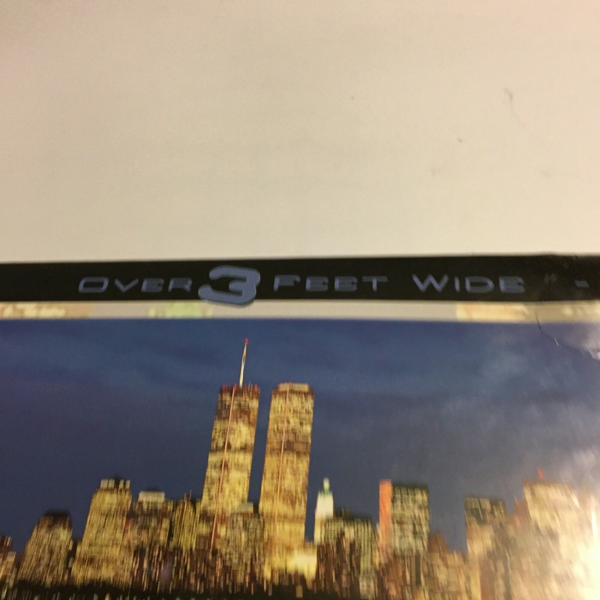 New York City Skyline Twin Towers 750 Piece Panoramic Puzzle Over