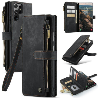 Handyhülle für Samsung S25 S24 S23 S22 S21 S20 S10 Ultra Plus FE Hülle Flip Case