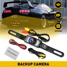License Plate Car View Rear Reverse Backup Camera Night Vision Waterproof Cam 7L