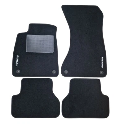 PLANETCARPETS Set Tappetini Tappeti Auto in Moquette Audi A4 (B9) Restyling 2019 con 2 scritte