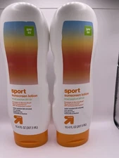Up&Up Sport Sunscreen Lotion SPF 50 Twin Pack 10.4 fl. oz. ea