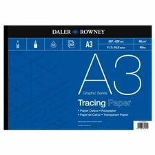 Daler Rowney Tracing Paper Pad - 60 gsm - A3