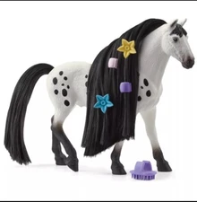Schleich: Beauty Horse - Knabstrupper Stallion, Black & White, Collectible,42622