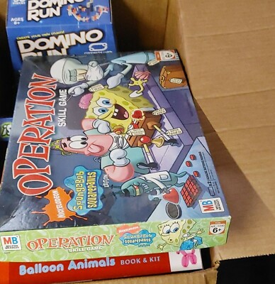 Hasbro Spongebob Squarepants Operation Skill Game 2007 Complete 