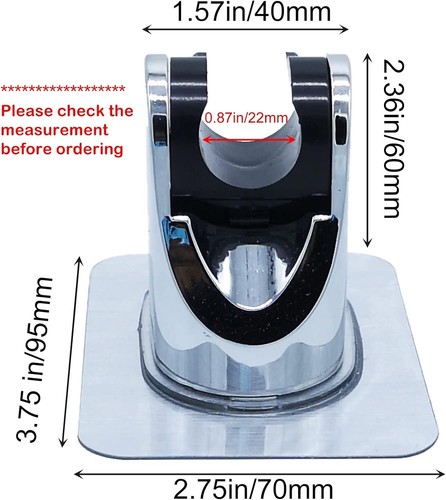 Strong Adhesive and Waterproof Shower Head Holder, Adjustable Handheld Shower 3B - Picture 5 of 6