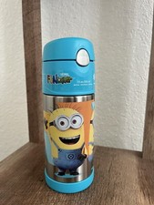 THERMOS FUNTAINER 12 Ounce Stainless Steel Vacuum Insulated Kids Straw Bottle