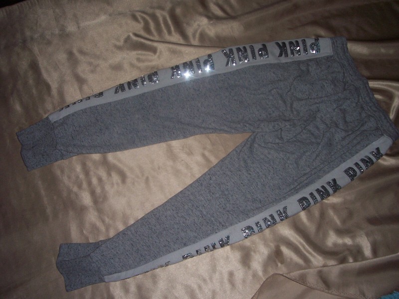 Victoria’s Secret PINK Logo Sequin Bling Jogger Sweatpants S