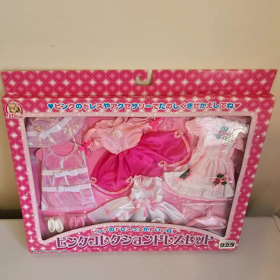 Takara Licca Muñeca Ropa Rosa Vestido Colección Conjunto con Zapatos Sombrero NUEVO Foto 2 de 4