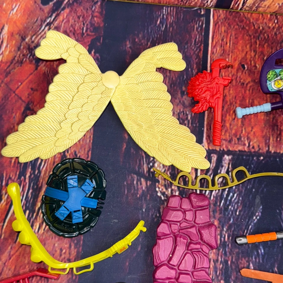 Lote de accesorios de armas de las Tortugas Ninja adolescentes mutantes TMNT de colección 1991 Foto 2 de 4
