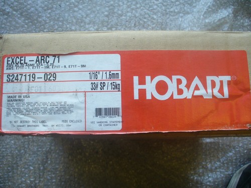 HOBART MIG SCHWEISSDRAHT Größe: 1/16" (1,6 mm) x 33 # (15 kg) - Bild 2 von 3