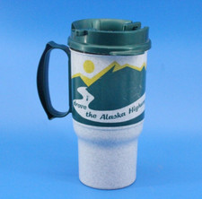 Yukon Nationalpark Alaska Vintage Trink Thermo Becher  Whirley Warren 90er Jahre