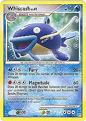 Pokemon Diamond & Pearl Mysterious Treasures- Whiscash Card 40/123