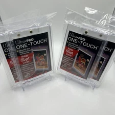 Ultra Pro One-Touch Magnetic Card Holder 55pt Point UV Protection - Lot of 4