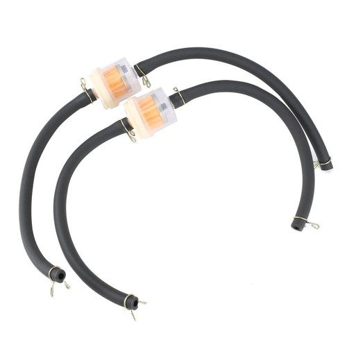2x 6mm Benzinfilter Kraftstofffilter Schlauch+Schellen Motorrad Roller ATV Quad - Picture 5 of 9