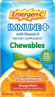 Immune+ Chewables 1000Mg Vitamin C with Vitamin D Tablet, Immune Supp