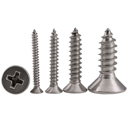M2 M2.2 M2.6 Stainless Steel Phillips Flat Countersunk Head Tapping Wood Screws - Picture 14 of 16