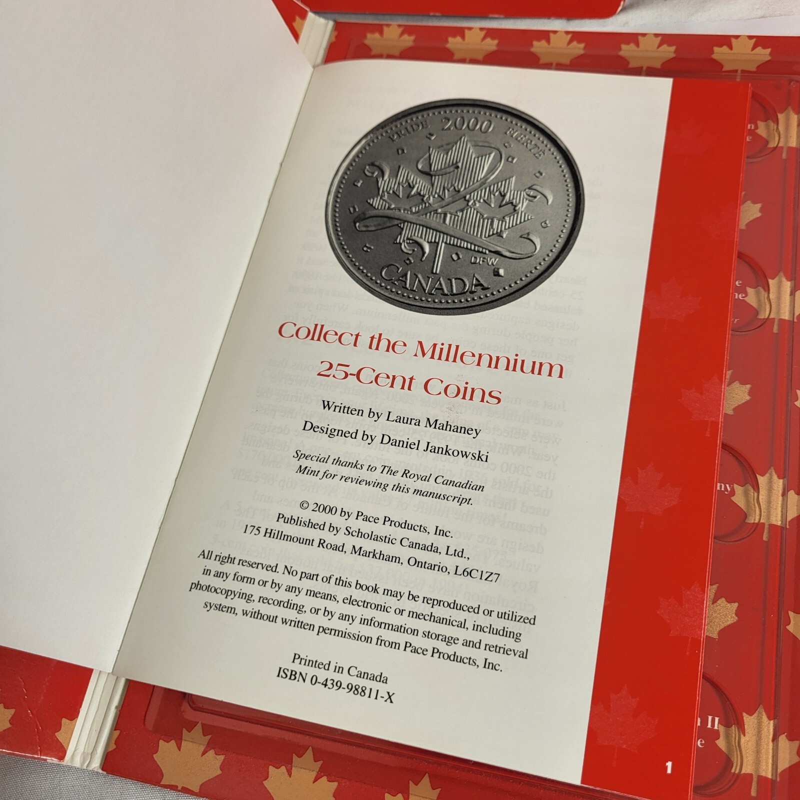 lot of 5 Canadian Coin Collecting Kit by Scholastic Millennium Set ...