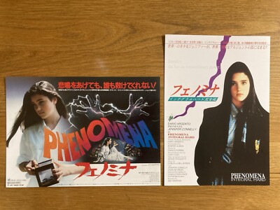 PHENOMENA Jennifer Connelly 2set 1985 original Movie Mini poster japan Flyer