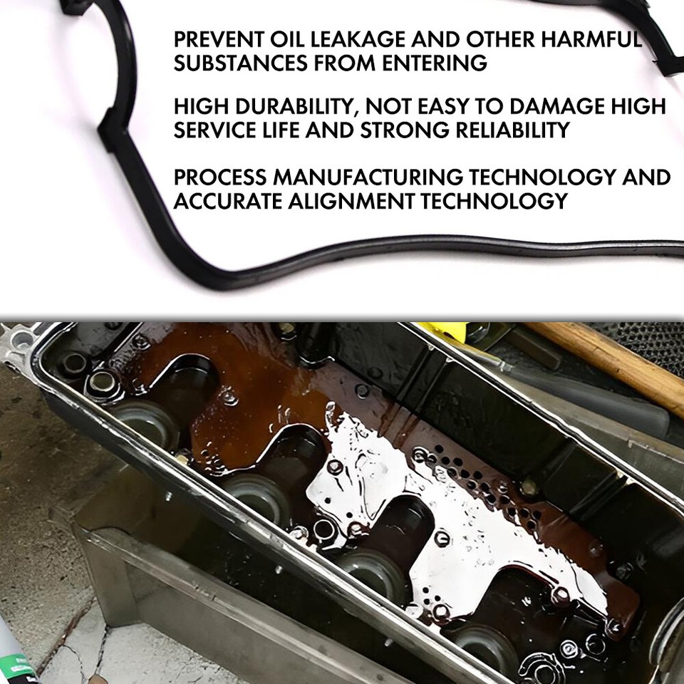 Fit 9200 Honda Civic De Sol 1.6 SOHC Valve Cover Gasket D16Y7 D16Y8