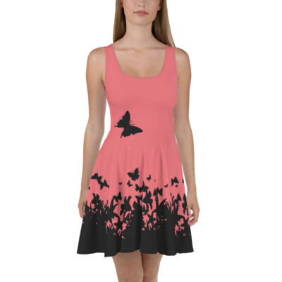 Cute pretty pink and black butterfly summer easter spring Dress | eBay Cute pretty pink and black butterfly summer easter spring Dress | eBay
