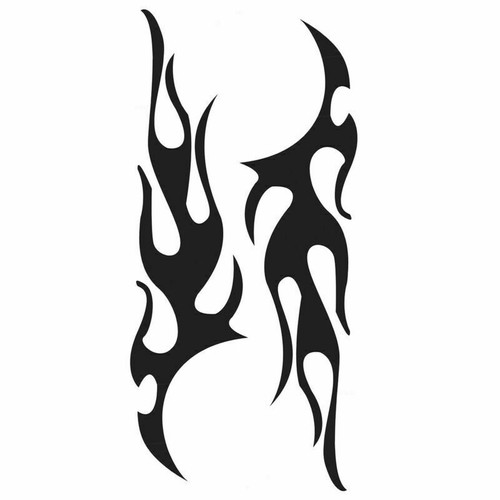 vinyl Flame sticker For auto graphic body car truck decal set large 12"x 48" - Picture 8 of 10