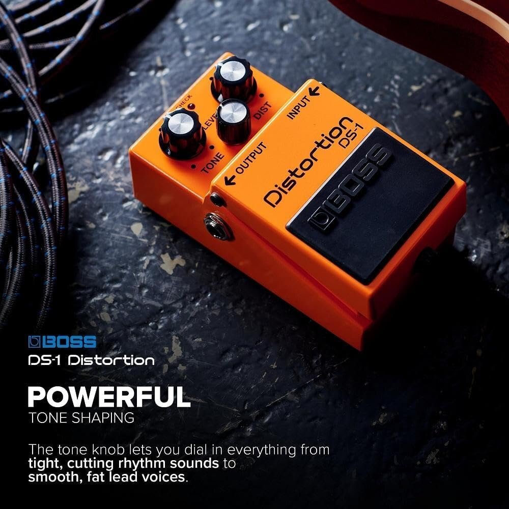 Boss DS-1 Electric Guitar Distortion Effect Pedal for sale