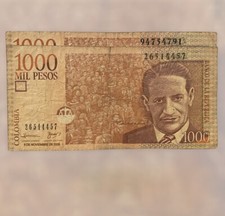 2x COLOMBIA 1000 PESOS 2006-2007
