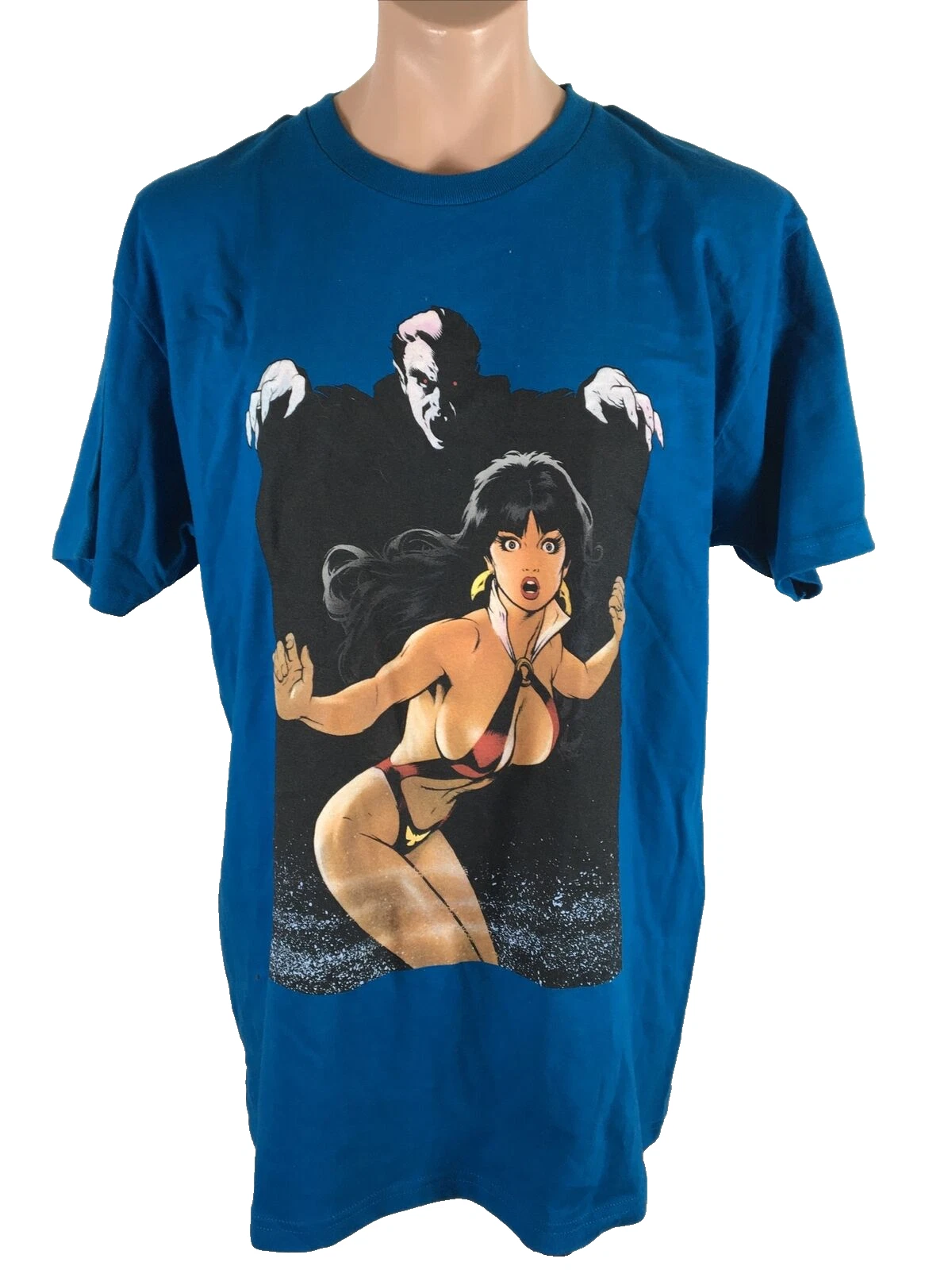 T shirt homme Supreme Vampirella bleu foncé XL   SS17   authentique porté une fois