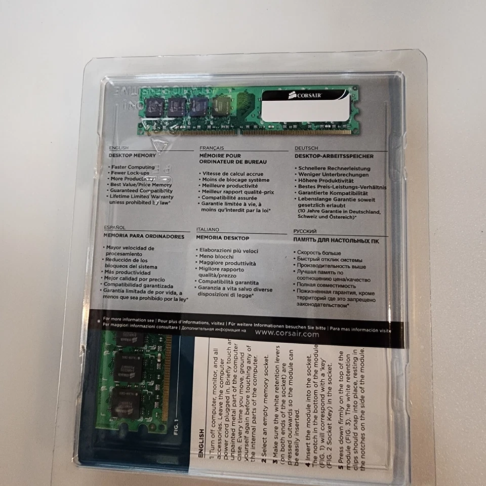 Corsair 2GB DDR 800 MHz Desktop Memory VS2GB800D2 New - Image 2 of 4