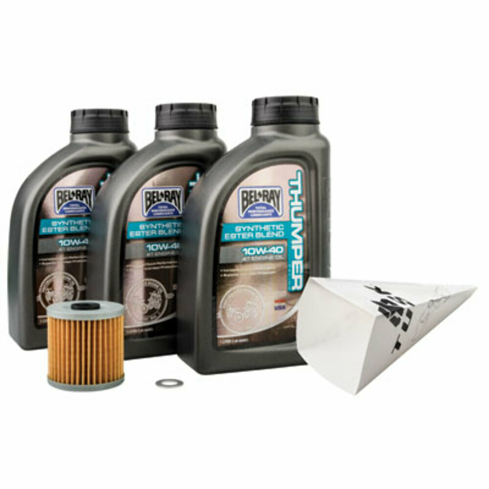 Tusk 4-Stroke Oil Change Kit Bel-Ray Thumper Synthetic Blend 10W-40-DR650