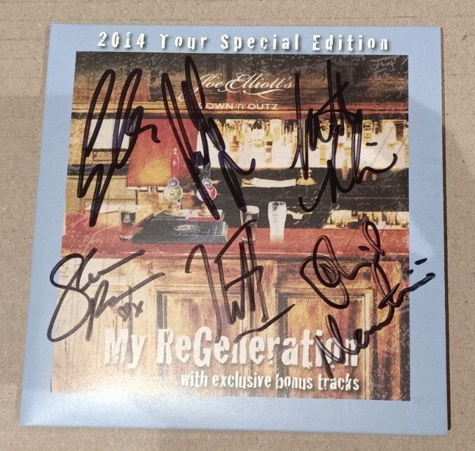 SIGNED Joe Elliott (Def Leppard) Down N Outz - My ReGeneration CD Number 308/500