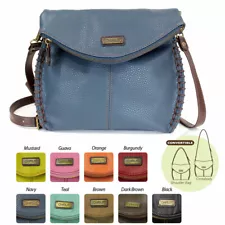 Chala Charming Cross-body with Flap Top Shoulder Purse 828- 9 Colors (Bag Only) 