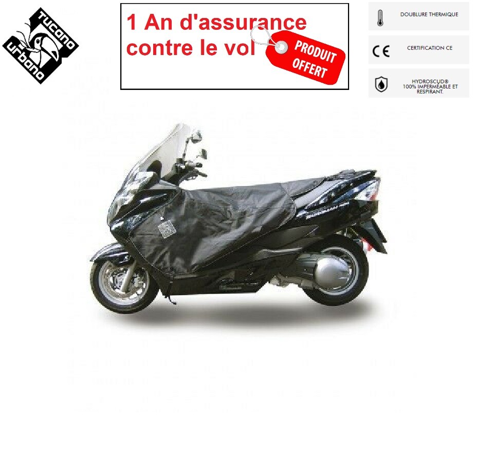 Tablier de protection R159 pour rouler au chaud en Suzuki Burgman 400 K6 K7 K8 en ville