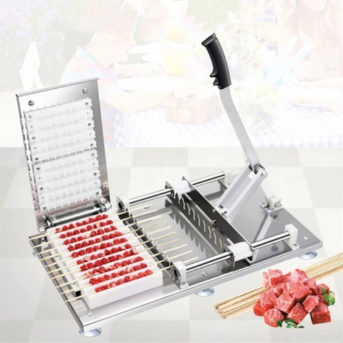 Commercial Stainless Steel BBQ Meat Skewer Machine Meat Skewer Threading Tool - Picture 18 of 19