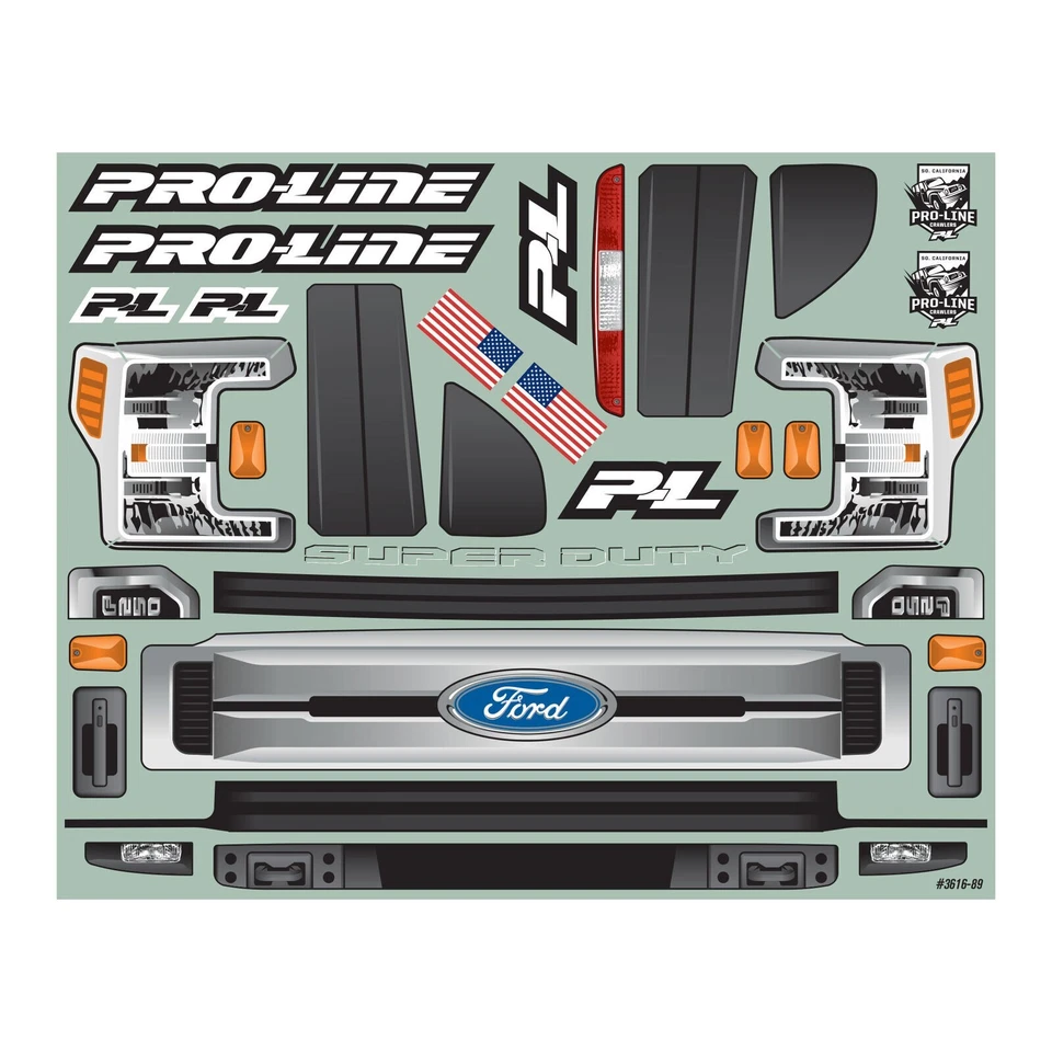 Pro-Line 1/6 2017 Ford F-250 Super Duty Cab-Only Clear Body for SCX6 PRO361600 - Image 3 of 3