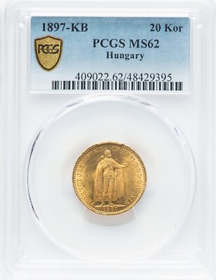 Hungary 1897-KB 10 Korona Gold - Emperor Franz Joseph - PCGS MS62